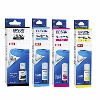 Чернила Epson MKAHNA 4-цветный набор Maracas black harmonica color 3 цвета [Подлинный продукт] (МКА-БК) + (HNA-C HNA-M HNA-Y)