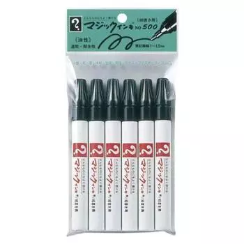 Чернила Teranishi Chemical Magic, 6 шт., набор из 5 штук, черный, № 500 M500-T1-6P