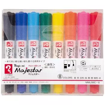 Чернила Teranishi Chemical Magic Oil Pen Majester 8 цветов MMJ50C-8