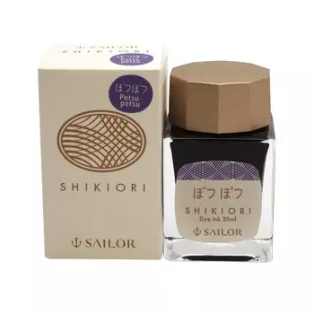 Чернила в бутылочке для перьевой ручки Rain 20 мл, Shikiori, звук, краситель на водной основе, [Potsupotsu] 13-10080-224