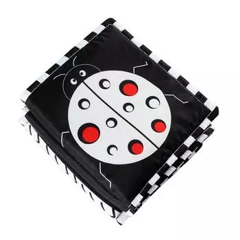 Черно-белая контрастная мягкая книга Высококонтрастные детские игрушки Мягкая книга для раннего образования