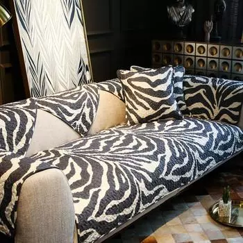 Черно-белая простая современная диванная подушка из мультяшной хлопчатобумажной ткани, универсальный чехол на диванную подушку на четыре сезона, набор полотенец, императорская наложница. 70*70