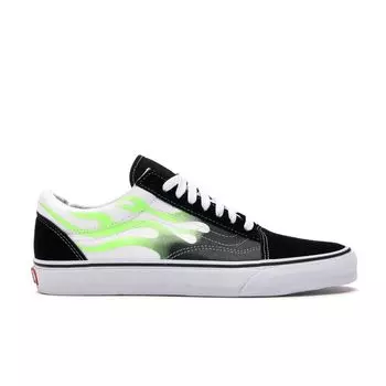Черно-белые кроссовки унисекс Vans Old Skool Flame True-White VN0A4U3BXEY