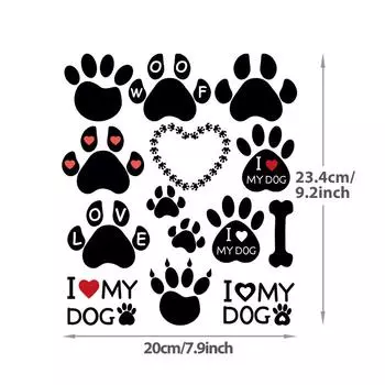 Черно-белые лапки Термопереносная аппликация Легкая печать Термопресс Аппликация Футболка Толстовки Сделай Сам Наклейки для одежды Термонашивки