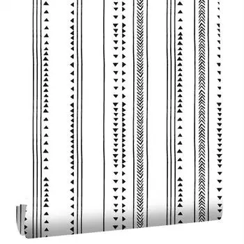 Черно-белые трусы в скандинавском стиле. Обои для очистки и наклеивания. Самоклеящиеся утолщенные контактные бумаги. Съемные водонепроницаемые обои. 45cmX6m