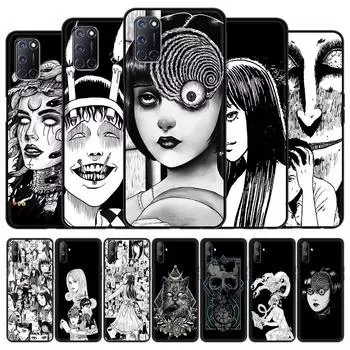 Черно-белый готический чехол в стиле ужасов в стиле панк для Realme 9 C3 8 7 6 Pro C21, чехол для телефона OPPO A54 5G A53 A52 A9 2020, чехол Realme 6