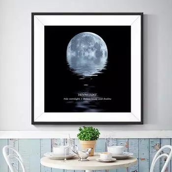 Черно-белый постер и принт, фотография, астрономическая сцена, холст, картина для гостиной, исследование, Куадрос, декорация, настенное искусство 21cm30cm NoFrame