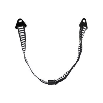 Черно-белый ремень для защитного шлема D-образной формы Y-образной формы, регулируемая длина, ремень для шлема, пластиковые пряжки с замком, съемный нижнечелюстной ремень