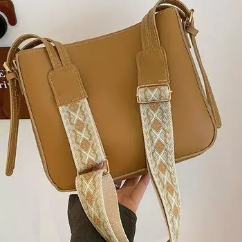 Черно-белый рюкзак через плечо, винтажная сумка-мессенджер, модная женская дорожная сумка для хранения бежевый