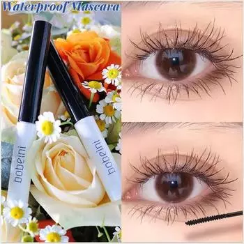 Черно-белый тюбик, тонкая головка, придающая объем, тонкая, длинная, водонепроницаемая и устойчивая к поту тушь, долговечная, не размазывается, мгновенно высыхает, студенческий макияж, ресницы. 1pcs