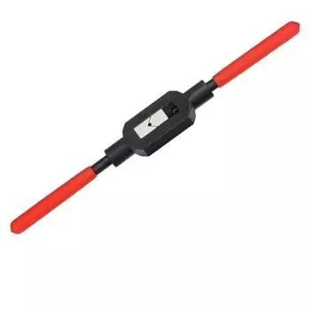 Черно-красный регулируемый вороток для метчиков Нескользящий эргономичный ручной инструмент с Т-образной рукояткой Вращайте метчики M1 to M8 красный