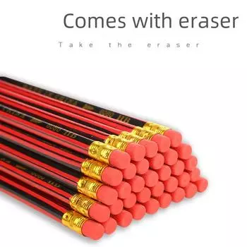 Черно-красный шестигранный детский карандаш HB для письма и рисования в начальной школе. Премия для студентов. HB чёрный/красный