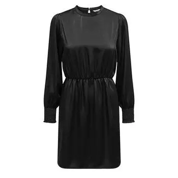 Черное атласное коктейльное платье с длинными рукавами ТОЛЬКО для женщин M темно-зеленого