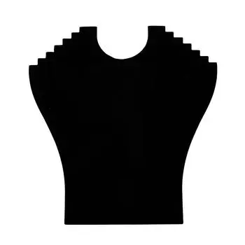 Черное фланелевое ожерелье, подвесная цепочка, ювелирные изделия, бюст, витрина, вешалка, держатель, стойка белый