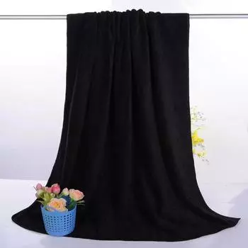 Черное толстое полотенце для парикмахерской, столик для макияжа с мягкими суперабсорбирующими волосами