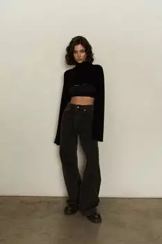 Черное трикотажное болеро Coperni