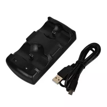 Черное USB-зарядное устройство для зарядки док-станции Playstation 3 Ps3 Mobile Controller