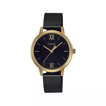 Черные аналоговые женские часы, Black Analog Women s Watch, Casio