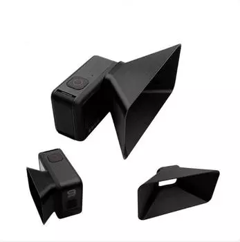 Черные аксессуары для GoPro Hero 12 11 10 9, защитная бленда, антибликовый солнцезащитный козырек Lente для Go Pro Hero 5 6 7 8, черная камера