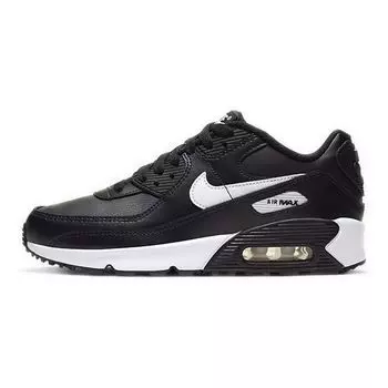 Черные белые кроссовки Nike Air Max 90 GS CD6864-010
