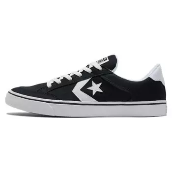 Черные белые кроссовки унисекс Converse Tobin Low A03686C