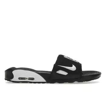 Черные белые кроссовки унисекс Nike Air Max 90 Slide CT5241-002