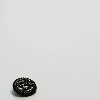 Черные белые пуговицы металлические пуговицы для одежды универсальные пуговицы для пиджака кожаные пуговицы для пальто 1 #[Lace Chain Black] 18mm