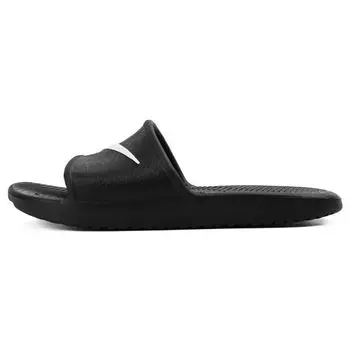 Черные белые женские сандалии Nike Kawa Shower 832655-001