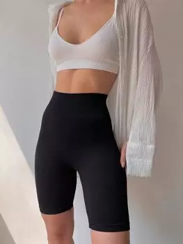 Черные бесшовные велосипедные тайтсы Mai