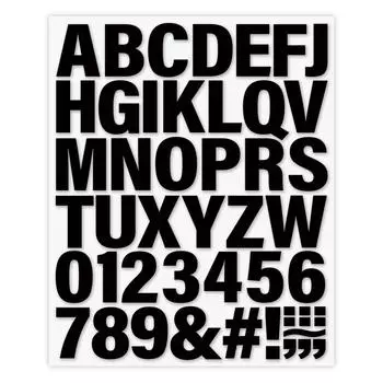 Черные буквы AZ 0-9 Наклейки Переводные картинки Горячие DIY A-Level Моющиеся термопрессованные виниловые толстовки Топы Наклейки для одежды