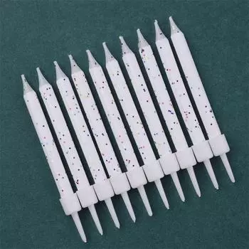 Черные детские свечи для дня рождения Белый цветок Декоративные блестки Праздничные подарки Воспоминания Столбовые свечи Забавные ритуальные свечи