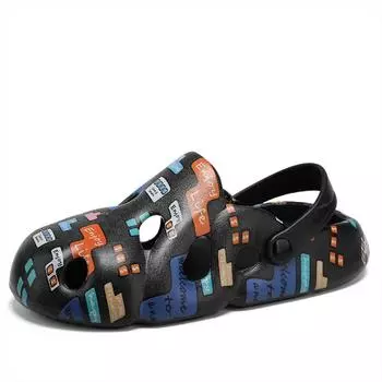 Черные детские тапочки большого размера, домашние сандалии для девочек от 2 до 8 лет, черные туфли для женщин, кроссовки для спорта, для прогулок 36