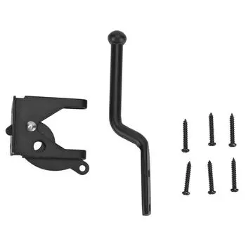 Черные дверные замки с защелкой из углеродистой стали, навесной замок с застежкой для шкафчиков, сараев, шкафчиков