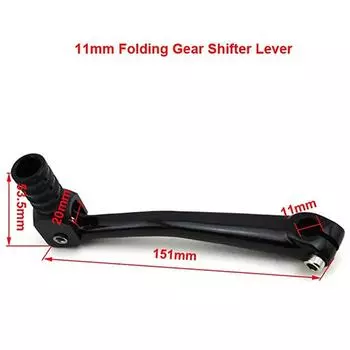 Черные фрезерованные ЧПУ мотоциклетные подножки, подставки для ног + складной рычаг переключения передач 11 мм