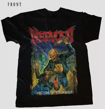 Черные футболки унисекс Nervosa Victim Of Yourself Thrash Metal Bnad