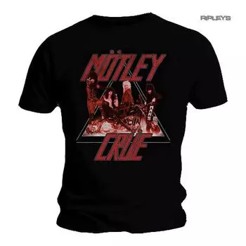 Черные футболки унисекс с группой Motley Crue Too Fast Love Cycle S