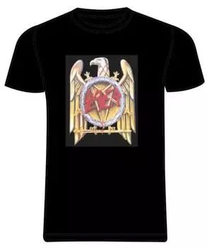 Черные футболки унисекс с молодежной группой Slayer «Golden Eagle» для малышей S