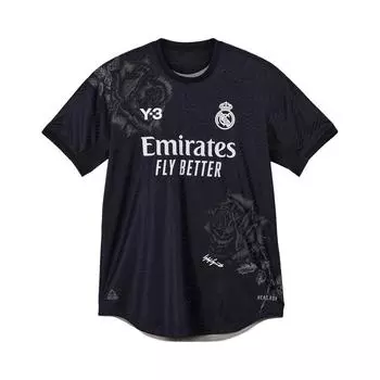 Черные футболки унисекс Y-3 x Real Madrid 4th Authentic IN4275 XS