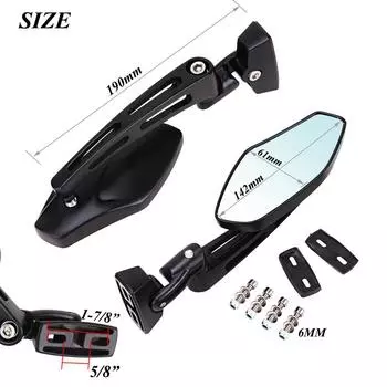 Черные/хромированные боковые зеркала заднего вида для мотоцикла honda CBR 600 1000 R1 R6 GSX-R Suzuki GSXR 600 750 1000 Hayabusa(Все CB11001C
