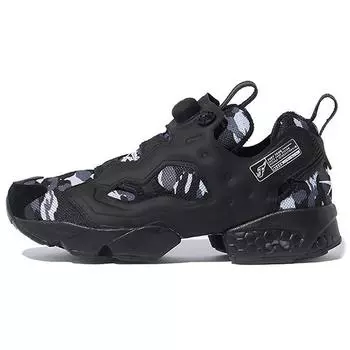 Черные камуфляжные мужские кроссовки Reebok InstaPump Fury Trail True-Grey-7 Pure-Grey-5 FZ1286