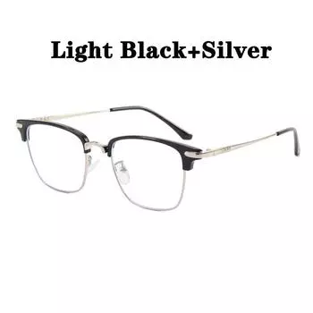 Черные компьютерные очки в оправе для женщин и мужчин, анти-синий свет, круглые очки, блокирующие очки, оптические очки, металлическая оправа