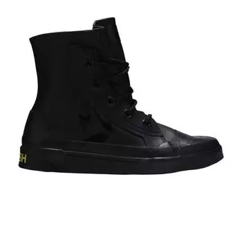 Черные кожаные кроссовки унисекс Converse AMBUSH x Pro Triple-Black 167278C