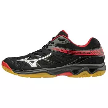 Черные красные кроссовки унисекс Mizuno Thunder Blade V1GA177086