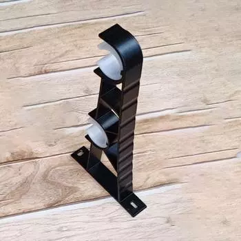 Черные кронштейны для карниза Сверхпрочные подвесы для шторной штанги Ванная чёрный