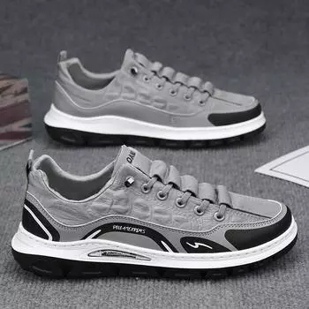 Черные кроссовки для бега, повседневные кроссовки, белые уличные мужские кроссовки с дышащей сеткой, легкая амортизирующая спортивная обувь 39 чёрный
