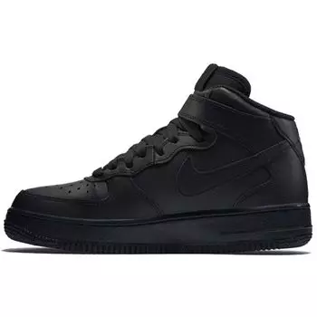 Черные кроссовки Nike Air Force 1 Mid GS 314195-004