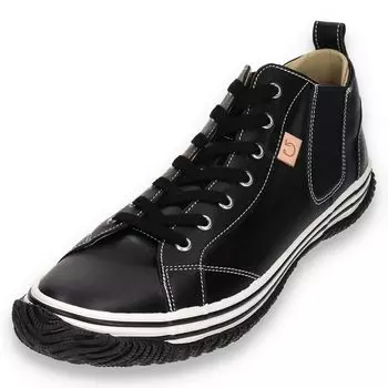 Черные кроссовки размера L для мужчин и женщин [Spingle] SP-442 (26.5см) чёрный