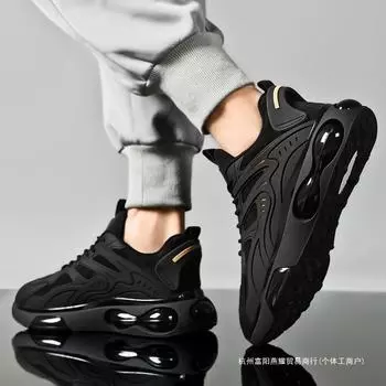 Черные кроссовки с воздушной подушкой мужские 2024 новые студенческие спортивные кроссовки для пап Putian basketball мужские зимние кроссовки 36