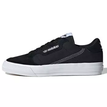 Черные кроссовки унисекс adidas Continental Vulc Core Cloud-White EF3524