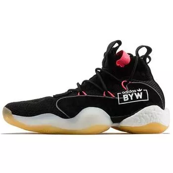 Черные кроссовки унисекс adidas Crazy BYW X Core Bluebird B42240
